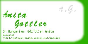 anita gottler business card